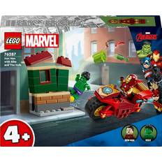 Lego Marvel Iron Man with Bike & The Hulk 76287