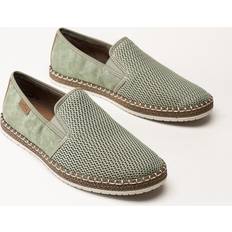 Rieker Herren Hausschuhe Rieker Gröna slip on tygskor Sage