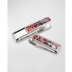 Money Clips M-Clip Mother-Of-Pearl & Abalone Money - Silver