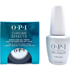 Nail Polishes OPI Dealz, Chrome Effects Blue Special Nail Powder GelColor Funny Bunny 0.5fl oz