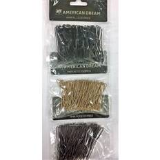 Svarte Hårnåler American Dream hair accessories 2.5" waved pins 100