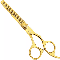 Black Hair Scissors PROFESSIONAL SERIES 6.5 CNC HAIR THINNING SCISSOR GOLD