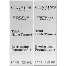 Clarins Foundations Clarins Everlasting Foundation 105N Set of 2 0.5 OZ