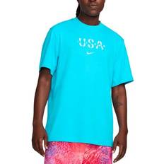 Sports Fan Apparel Nike Men's Aqua Team USA Primary Statement T-Shirt
