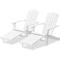 Garden Chairs MoNiBloom White Adirondack