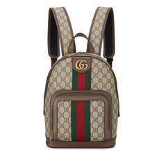 Gucci Backpacks Gucci Pre-Loved Original GG Supreme Canvas Ophidia Backpack Small, Brown