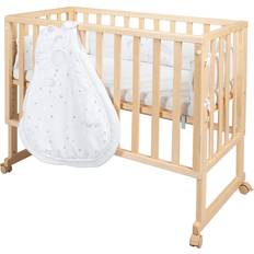 Roba Bedside Crib Safe Asleep 3 in 1 Sternenzauber Co-Sleeper Cot & Bench Including Accessories 49.5x90cm