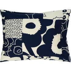 Marimekko Unikko Kollaasi Kissenbezug Beige, Blau (60x50cm)