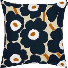 Marimekko Pieni Unikko Kissenbezug Schwarz, Weiß, Braun (50x50cm)