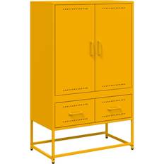 vidaXL 846611 Mustard Yellow Sideboard 68x111.5cm