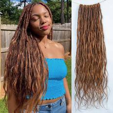 Eayon Hair Pre-looped Crochet Boho Locs With French Curls 22 inch #30 Color 3-pack