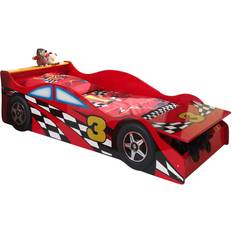 Vipack Racing Car Junior Bed with Mattress 78x175cm