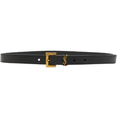 Saint Laurent Cassandre YSL Thin Belt - Black