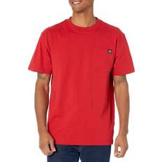 Red - Unisex T-shirts Dickies SS Heavyweight Pocket Tee Mens