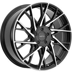 20" - Black Car Rims Motiv Wheels 430MB Maestro Black 20x8.5 5X4.50/5x112 ET20 CB73.1