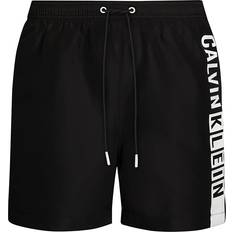 Herren Bademode Calvin Klein Men's Intense Power Medium Drawstring Swim Shorts - Black