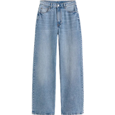 H&M Wide High Jeans - Light Blue