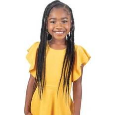 Hair Wefts Shake-N-Go N Go Freetress Synthetic 3X Kids Pre-Stretched Braids Color:1 JET BLACK