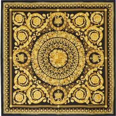 Golden - Herren Halstücher & Schals Versace Barocco Silk Scarf - Black/Print