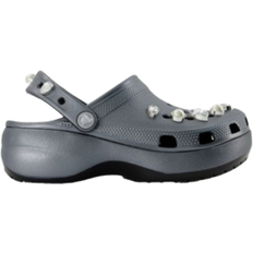 Crocs Platform Classic Crystals Pearls Clog - Black