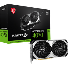 GeForce RTX 4070 Graphics Cards MSI GeForce RTX 4070 VENTUS 2X 12GB OC HDMI 3 x DP GDDR6X