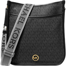 Women Messenger Bags Michael Kors Luisa Large Signature Logo Messenger Bag - Black