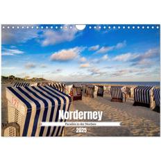 Calvendo 2025 Norderney Paradise in the North Sea Wall Calendar A4 Landscape