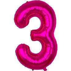 Northstar Number Balloons 3 Pink