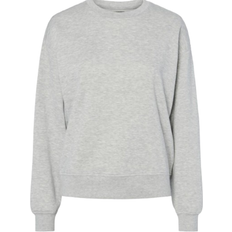 Pieces Chilli Oversize Sweatshirt - Light Grey Melange