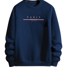 Shein Oberteile Shein Manfinity Homme Herren Sweatshirt mit lockerer Passform, warm gefüttert und Buchstabenprint