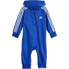 Jumpsuits Adidas Toddler Essentials 3-Stripes French Terry Bodysuit - Semi Lucid Blue/White