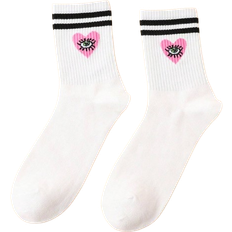 Shein Socks Shein Maria Clara Maia Sport Striped Eye Pattern Casual Mid-Calf Socks