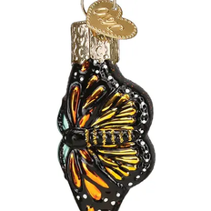 Old World Christmas Gumdrops Mini Monarch Butterfly Black Christmas Tree Ornament 2"