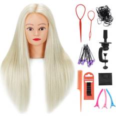 Training Heads 26"-28" Long Hair Mannequin Head with 60% Real