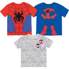 Tops Marvel Spidey and His Amazing Friends Toddler Boys Pack Graphic T-Shirt Blue/Gray/Red 3T