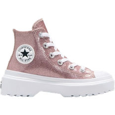 Converse Girls Children's Shoes Converse Little Kid's Chuck Taylor All Star Lugged Glitter High Top - Blush Hush Pink/White