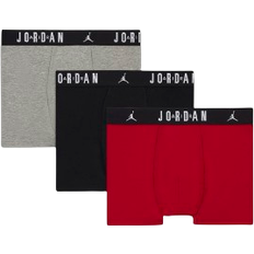 Nike Big Kid's Jordan Flight Dri-FIT Cotton Boxer Briefs 3-pack - Gym Red (9J0633-H24)