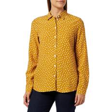 Seidensticker Women's Regular Fit Long Sleeve Blouse - Mustard Yellow