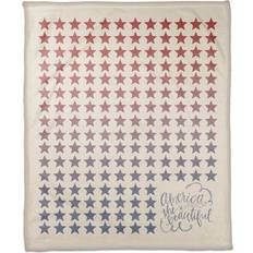 Designs Direct Creative Group Gradient Stars Coral Fleece Blankets White, Blue, Red (152.4x127)