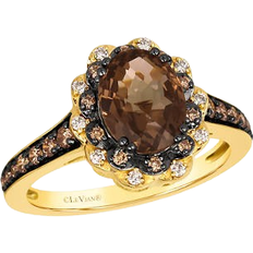 Engagement Rings - Gold Le Vian Venetian Mosaic Chocolate Ring - Gold/Quartz/Diamonds