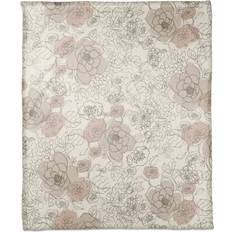 Designs Direct Creative Group Multi Floral Coral Blankets White (152.4x127)