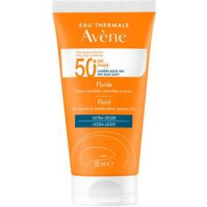 Ikke-komedogene Solkremer Avène Eau Thermale Fluid Ultra-Light SPF50+ 50ml