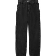 Carhartt WIP W Pierce Straight Pant - Black Stone Washed