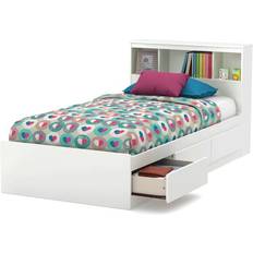 Storage Option Children's Beds South Shore Reevo 3 Drawer Mate's & Captain's Bed with Bookcase 41x84.9"