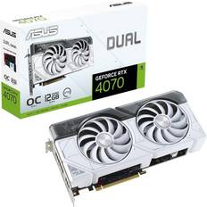 GeForce RTX 4070 Graphics Cards ASUS Dual GeForce RTX 4070 White OC Edition HDMI 3xDP 12GB GDDR6X