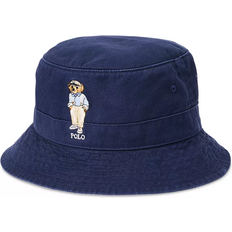 Blue - Men Hats Ralph Lauren Polo Bear Twill Bucket Hat - Newport Navy