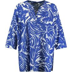 Samoon Organic Cotton Tunic - Blue Splash Patterned