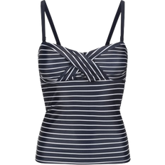 Regatta Women's Aceana III Tankini Top - Navy White Stripe