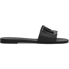 Dolce & Gabbana Women Slides Dolce & Gabbana Rubber Beachwear Sliders - Black