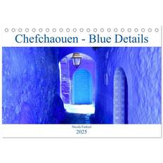 Blau Kalender Calvendo Chefchaouen Blue Details Tischkalender 2025 DIN A5 quer